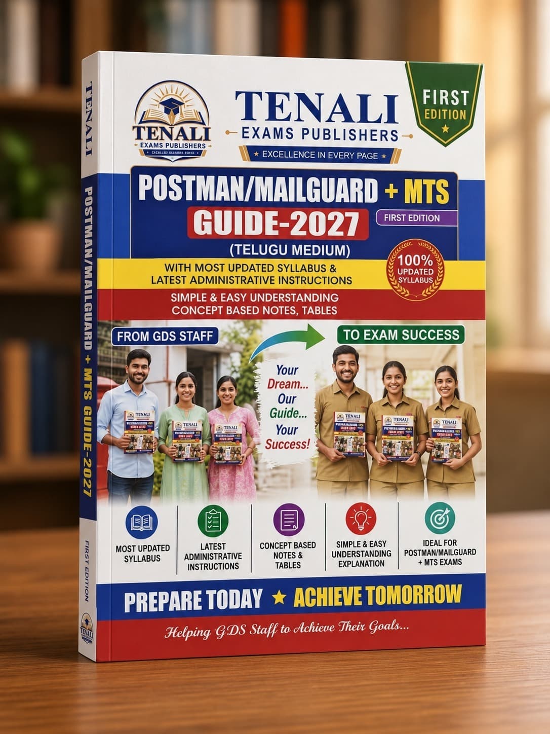 MTS + POSTMAN / MG - India Post LDCE Exam Preparation Guide Book Cover 1